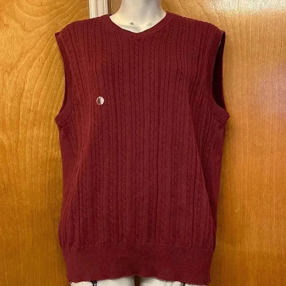 Saddlebred Vintage V-neck Men’s Sweater Vest - Picture 1 of 8